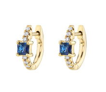 Carica l&#39;immagine nel visualizzatore di Gallery, Blu Diamond Earrings
